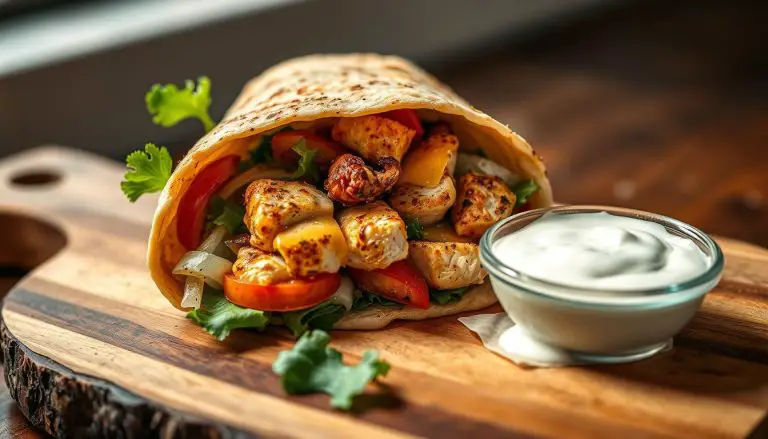 Cheesy Garlic Chicken Wraps: A Tasty Meal